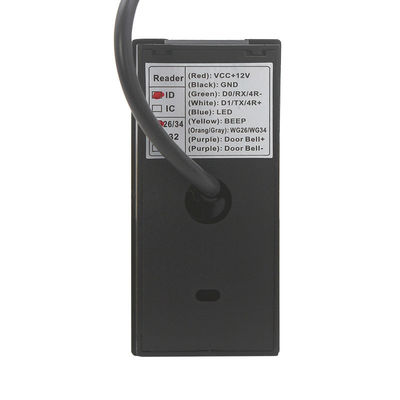Lector de tarjetas impermeable de Weigand RFID del control de acceso del negro de HCR21 125KHZ/13.56MHz