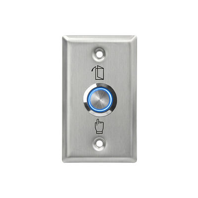 El botón de acero inoxidable de la placa frontal fina de HS50L 86*50m m, hizo salir NO/NC/COM, con la luz del LED