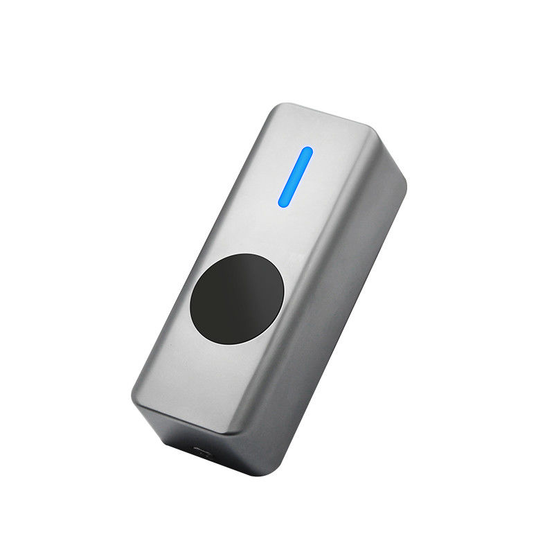 Botón de la salida de Mini Zinc Alloy Touchless Infrared, distancia sensible y IP68 ajustable, impermeable de retraso de tiempo