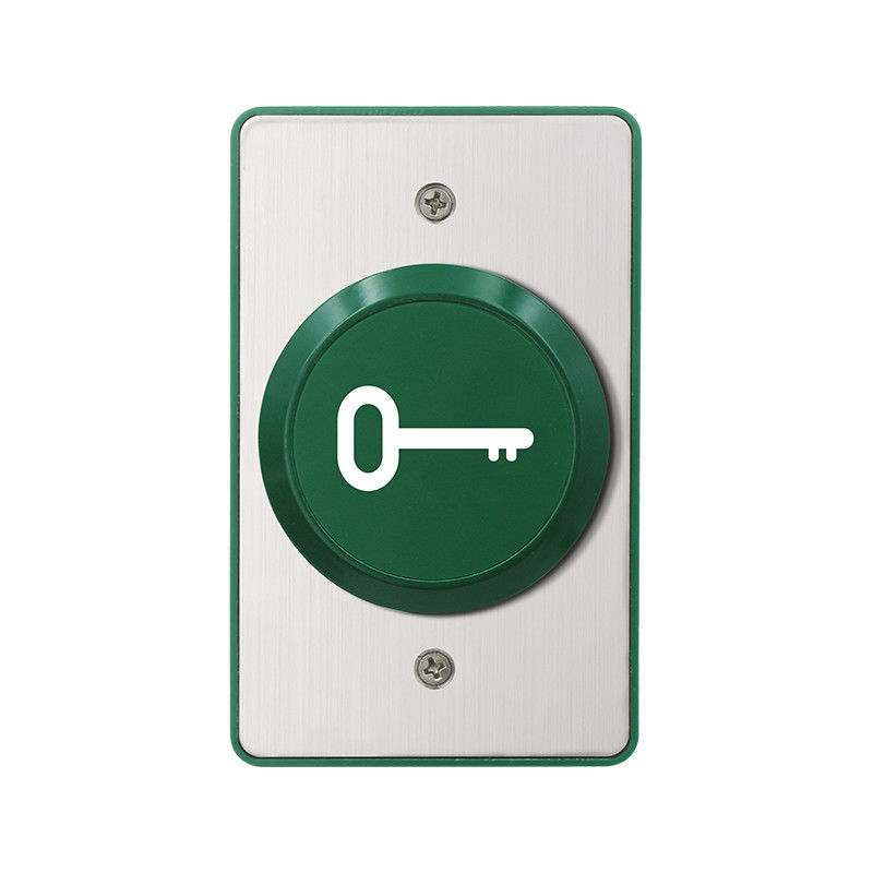 Botón de lanzamiento grande de la puerta del interruptor del metal de BD701K 115*70m m con Backbox, con el dibujo dominante en el botón, conveniente a discapacitado