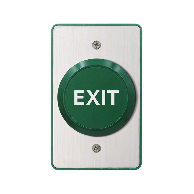 Botón de lanzamiento grande de la puerta del interruptor del metal de BD701E 115*70m m con Backbox, con el texto inglés en el botón, conveniente a discapacitado